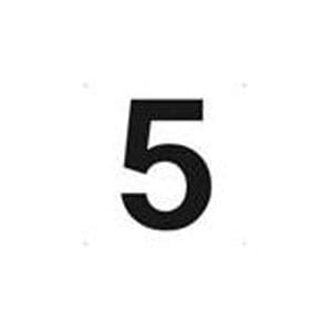 表示板 数字 420×420 数字「5」 | トラスコ中山 | TSEH5