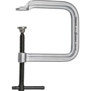 TRUSCO(トラスコ中山):クランプマルチ深アゴ型開き400mm アゴの深さ150mm H40U15 オレンジブック 4901312 クランプマルチ深アゴ型 ラチェット構造のワンタッチレバー