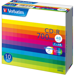 �o�[�x�C�^���b�f�[�^�p700MB 48�{���Ή�CD-R 10���p�b�N�@�z���C�g�v�����^�u���bSR80SP10V1