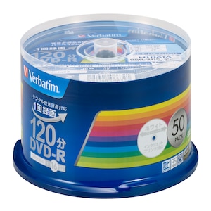 �o�[�x�C�^���b16�{���Ή�DVD-R 50���p�b�N�@4.7GB �z���C�g�v�����^�u���bVHR12JP50V3