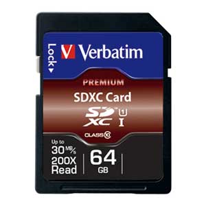 SDカード | 64GB (SDXC規格) | SDスピードクラス Class10 SDカード | 64GB (SDXC規格) | SDスピードクラス Class10