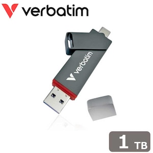 Verbatim｜バーベイタム｜【国内正規品】Verbatim スティック型 USB SSDドライブ Dual QuickStick USB-C ＆ USB-A 3.2 Gen 1 (1TB)｜32043-J