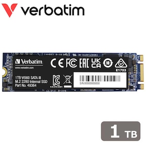 Verbatim｜バーベイタム｜【国内正規品】Verbatim 内蔵SSD Vi560 SATA 3.0 M.2 2280 1TB｜49364-J