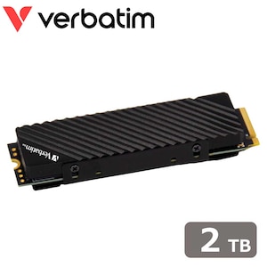 Verbatim｜バーベイタム｜【国内正規品】Verbatim 内蔵SSD ヒートシンク Vi7000G PCIe NVMe M.2 Gen4x4 2TB｜49368-J