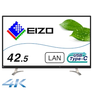 EIZO�b�G�C�]�[�b�t���f�B�X�v���C(42.5�^/IPS/4K UHD 3840x2160/60Hz/5ms/HDMI/DP/USB Type-C/VESA/PIP�EPBP�Ή�/5�N�ۏ�)(�u���b�N)�bEV4340X-BK