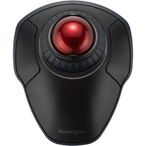 ケンジントン｜オービットトラックボールマウス ウィズスクロールリング (ブラック＆レッド)｜K70992JP