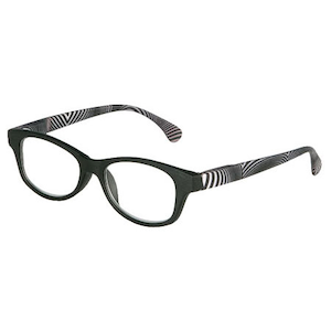 �_���g��(DULTON)�bREADING GLASSES BLACK/ZEBRA 2.5