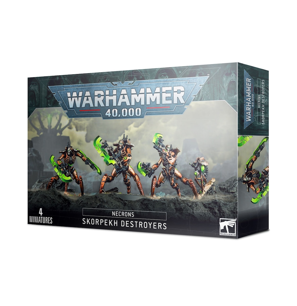 ウォーハンマー　スコーペク　デストロイヤー　ベース未組み立て説明書コピー付属 NECRONS SKORPEKH DESTROYERS ネクロン：スコーペク