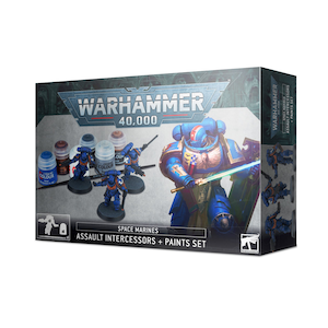 �Q�[���Y���[�N�V���b�v�bSPACE MARINES ASSAULT INTERCESSORS + PAINT SET �X�y�[�X�}���[���{�y�C���g�Z�b�g�bGWS 60-11 SPACE MARI