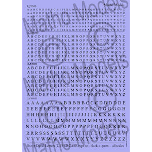 Matho Models�b�X�P�[���t���[ �A���t�@�x�b�g�啶���f�J�[�� �^�C�v2 �� 1.5-3mm�T�C�Y�yMH80035�z�bMH80035 ��̧�ޯĵ�Ӽ��޶�� ����2 ��