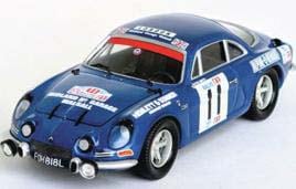 人気が高い A110 アルピーヌルノー 1/43 1972年 #11【RRal133 Tapラリー ミニカー