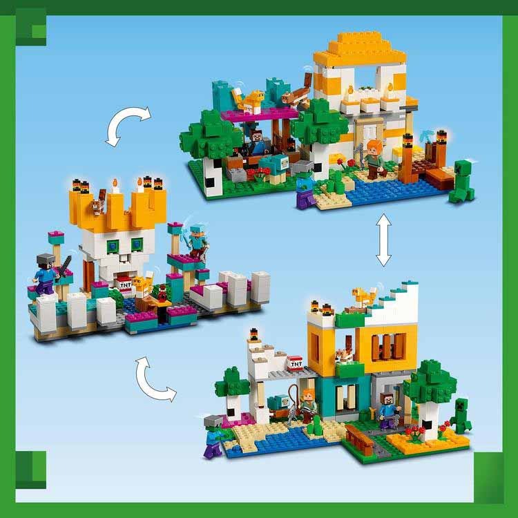 モコ LEGO Minecraft The Axolotl House 21247 Speed Build & Review