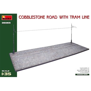 1/35 石畳道路 路面電車線付【MA36065】
