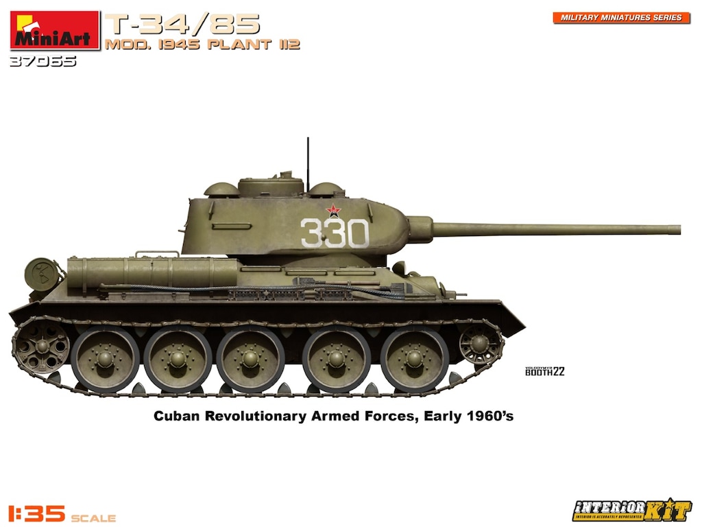 1/35 T-34-85 1945年 第112工場製 フルインテリアキット