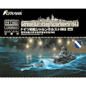 1/700 ドイツ海軍 戦艦 シャルンホルスト 1943 豪華版【FLYFH1148S】