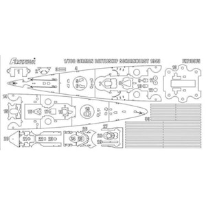 1 700 ドイツ海軍 戦艦 シャルンホルスト 1943 マスキングシート Fh1148用 Flyfh Joshin Webショップ 通販 フライホークモデル Flyfh シャルンホルスト マスキングシート