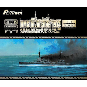 1/700 イギリス海軍 巡洋戦艦 インヴィンシブル1914 豪華版【FLYFH1311S】