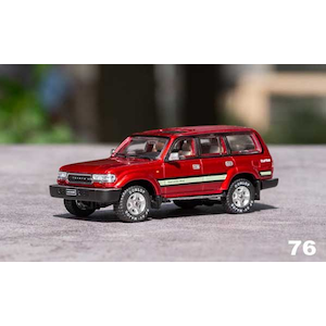 1/64 トヨタ ランドクルーザー LC80 LHD レッド【KS014-76】