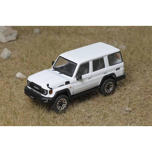 1/64 トヨタ ランドクルーザー70 右ハンドル仕様 ホワイト【KS081-458】