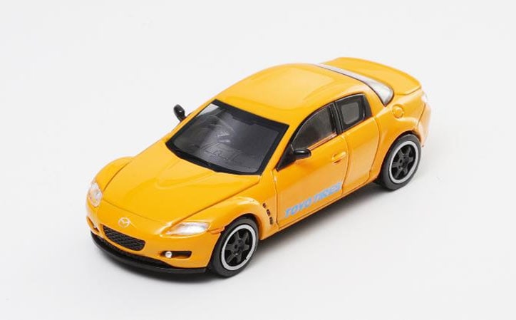 中古品 希少！1/43 マツダ純正 エポック マツダ RX-8 イエロー 中古品 希少！1/43 マツダ純正 エポック マツダ RX-8 イエロー