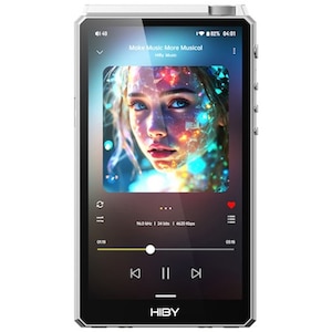 HiBy�b�f�W�^���I�[�f�B�I�v���C���[�@64GB����������+�O���������Ή��iSilver�j�bR6III(2025)SILVER