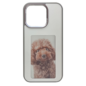 URR�biPhone 15 Pro�p �o�b�e���[�s�v �T�C�l�[�W�@�\���� 3.7�C���`�J���[E-Ink�X�N���[������ �ϏՌ��}�b�g�P�[�X�i�z���C�g�j�bURR-SC15PRO_WH