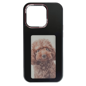 URR�biPhone 14/13�p �o�b�e���[�s�v �T�C�l�[�W�@�\���� 3.7�C���`�J���[E-Ink�X�N���[������ �ϏՌ��}�b�g�P�[�X�i�u���b�N�j�bURR-SC14/14_BL