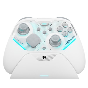 MOJHON�b�Q�[���R���g���[���[ STORM (Switch/Switch2/iOS/Android/WindowsPC�Ή��@JS13 Pro TMR�W���C�X�e�B�b�N����)�bSTORMWHITE