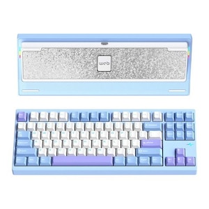 WOBKEY�b�E�H�u�L�[�bType-C/����(2.4GHz)/Bluetooth�Ή� ���J�j�J���L�[�{�[�h Crush80 Pro�i�p��z�� �u���[�j�bPC80REBLUE