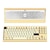 WOBKEY�b�E�H�u�L�[�bType-C/����(2.4GHz)/Bluetooth�Ή� ���J�j�J���L�[�{�[�h Crush80 Pro�i�p��z�� �C�G���[�j�bPC80REYEL