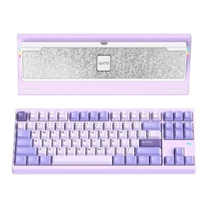 WOBKEY�b�E�H�u�L�[�bType-C/����(2.4GHz)/Bluetooth�Ή� ���J�j�J���L�[�{�[�h Crush80 Pro�i�p��z�� �p�[�v���j�bPC80REPUR