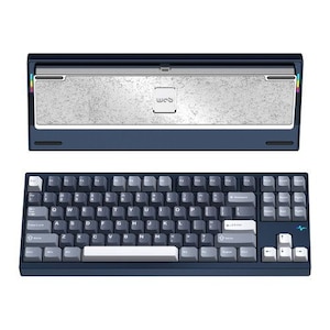 WOBKEY�b�E�H�u�L�[�bType-C/����(2.4GHz)/Bluetooth�Ή� ���J�j�J���L�[�{�[�h Crush80 Pro�i�p��z�� �l�C�r�[�j�bPC80RENAVY