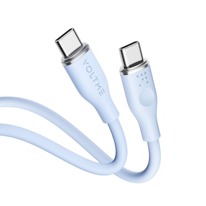 VOLTME(�{���g�~�[)�b3A�E60W �f�[�^�]��/�[�d �V���R���P�[�u�� USB-C��USB-C 1m�i�u���[�j�bC2132