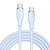 VOLTME(ボルトミー)｜3A・60W データ転送/充電 シリコンケーブル USB-C＆USB-C 1.8m（ブルー）｜C2137