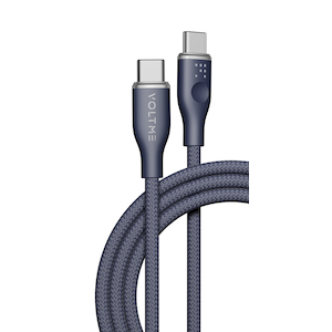VOLTME(�{���g�~�[)�b3A�E60W �f�[�^�]��/�[�d ���ϋv�҂ݍ��� �i�C�����P�[�u�� USB-C��USB-C 1.8m�i�u���[�j�bC2163(VOLTME)