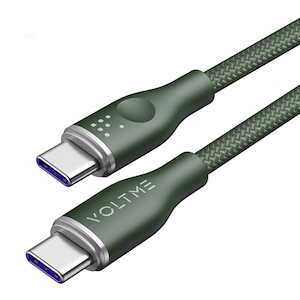 VOLTME(�{���g�~�[)�b5A�E100W �f�[�^�]��/�}���[�d ���ϋv�҂ݍ��� �i�C�����P�[�u�� USB-C��USB-C 1m�i�O���[���j�bC2168(VOLTME)