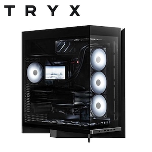 TRYX｜トライエックス｜E-ATXマザーボード対応 270°パノラマガラスパネル採用 タワー型PCケース（ブラック）｜C-L700N-NN0H-G0K