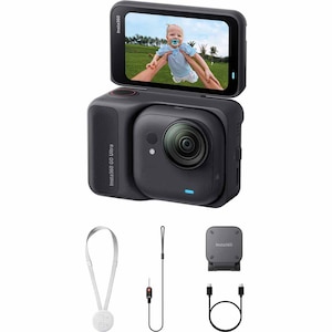 Insta360�b�A�N�V�����J�����uInsta360 GO Ultra�v�X�^���_�[�h�o���h���i�~�b�h�i�C�g�u���b�N�j�bCINSABEA-GOULTRA02