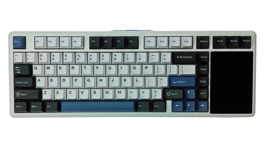 ゲーミングキーボード L99 画面付き 英語配列（グレイッシュブルー