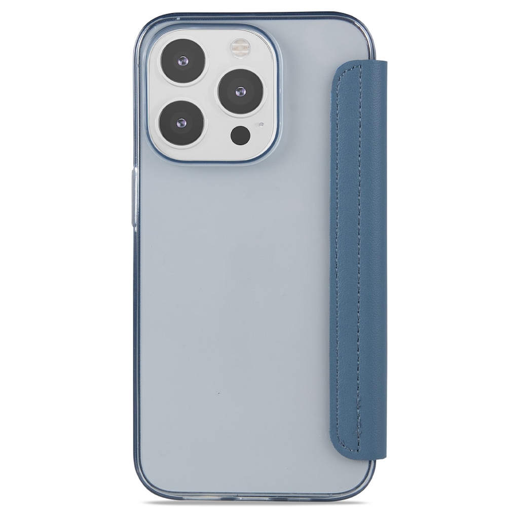 iPhone14pro用手帳型ケース ネイビーブルー Premium Style iPhone14Pro iPhone14 iPhone13 ケース 手帳型