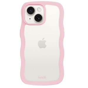 Holdit�i�z�[���f�B�b�g�j�biPhone 17e/15/14/13�p Wavy Case �w�ʃN���A�ϏՌ� �n�C�u���b�h�P�[�X�i�p�X�e���s���N/�N���A�j�b16194(HOLDIT)