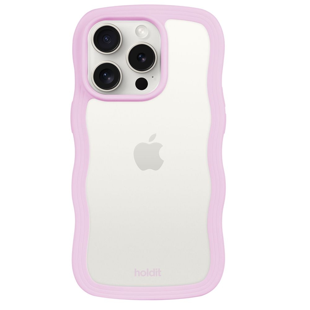 iPhone 14 Pro MAX用 Wavy Case 背面クリア耐衝撃 ハイブリッド