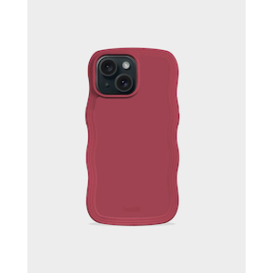 Holdit�i�z�[���f�B�b�g�j�biPhone17e/16e/15/14/13�p Wavy Case �w�ʃ}�b�g�ϏՌ��P�[�X�i���C�����b�h�j�b16425