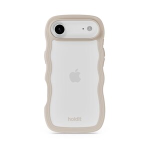 Holdit�i�z�[���f�B�b�g�j�biPhone Air�p Wavy Case �w�ʃN���A�ϏՌ��P�[�X�iLight Beige/Transparent�j�b16829(HOLDIT)