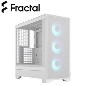 Fractal Design�b�t���N�^���f�U�C���b�~�h���^���[�^PC�P�[�X Pop 2 Air White TG RGB�i�z���C�g�j�bFD-C-POA2A-04