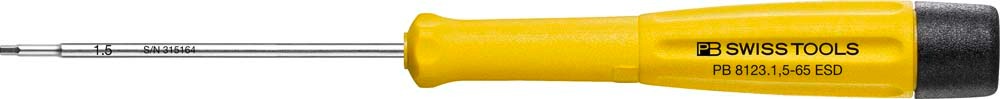 スイスグリップ ESD対応 精密六角ドライバー 2.5mm 全長183mm | PB