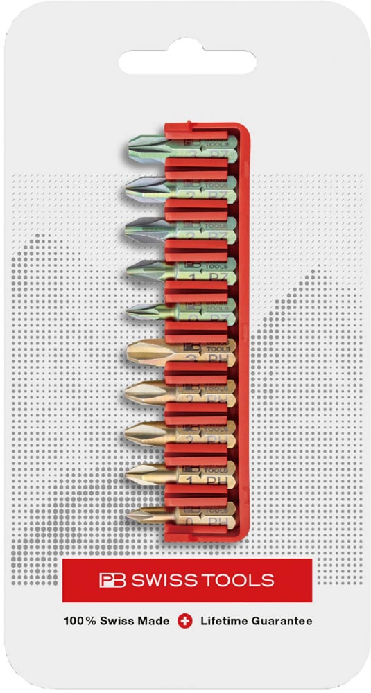 差込角1/4インチ ドライバービット10本組セット ビットホルダー付 C6