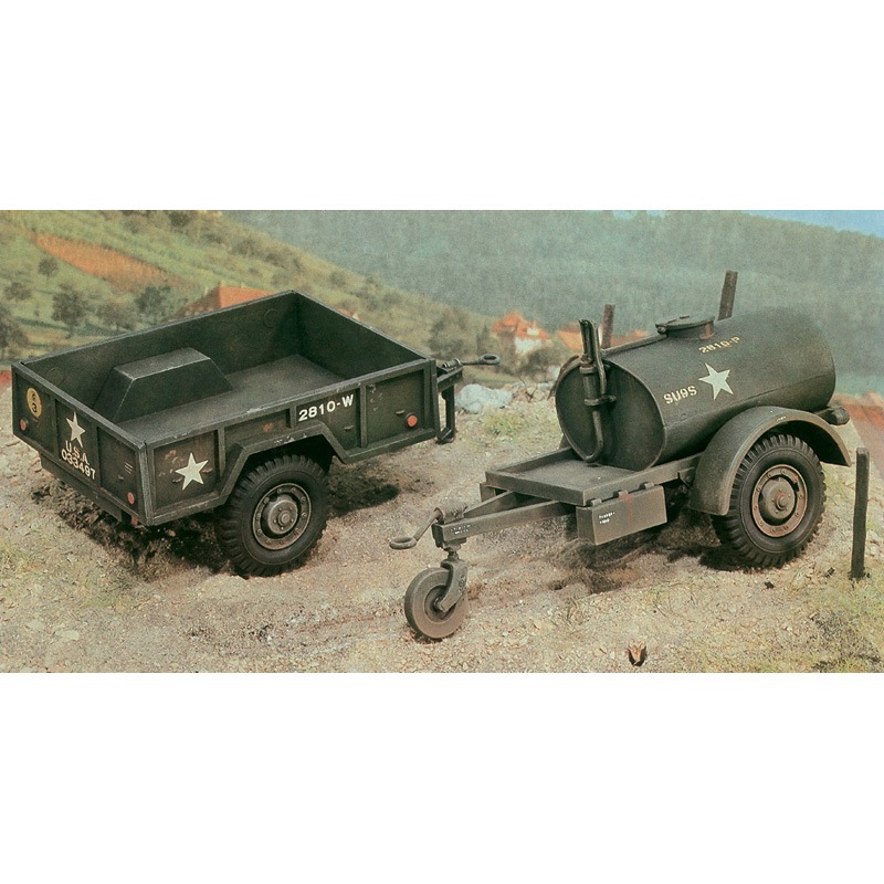 仮称】1/35 アメリカ軍 燃料タンク＆カーゴトレーラー【39229