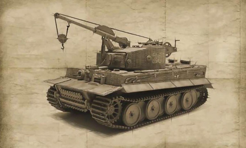 1/35 WW.II ドイツ軍 Sd.Kfz.185 ベルゲティーガー 戦車回収車