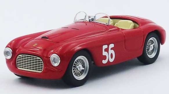 ミニカー　1/43 フェラーリ 166 MM バルケッタ Vermicino / Rocca di Papa 1949 優勝車 Giannino Marzotto シャーシNo. 0022M #56 [ART438] 1/43 フェラーリ 166 MM バルケッタ Vermicino / Rocca di Papa